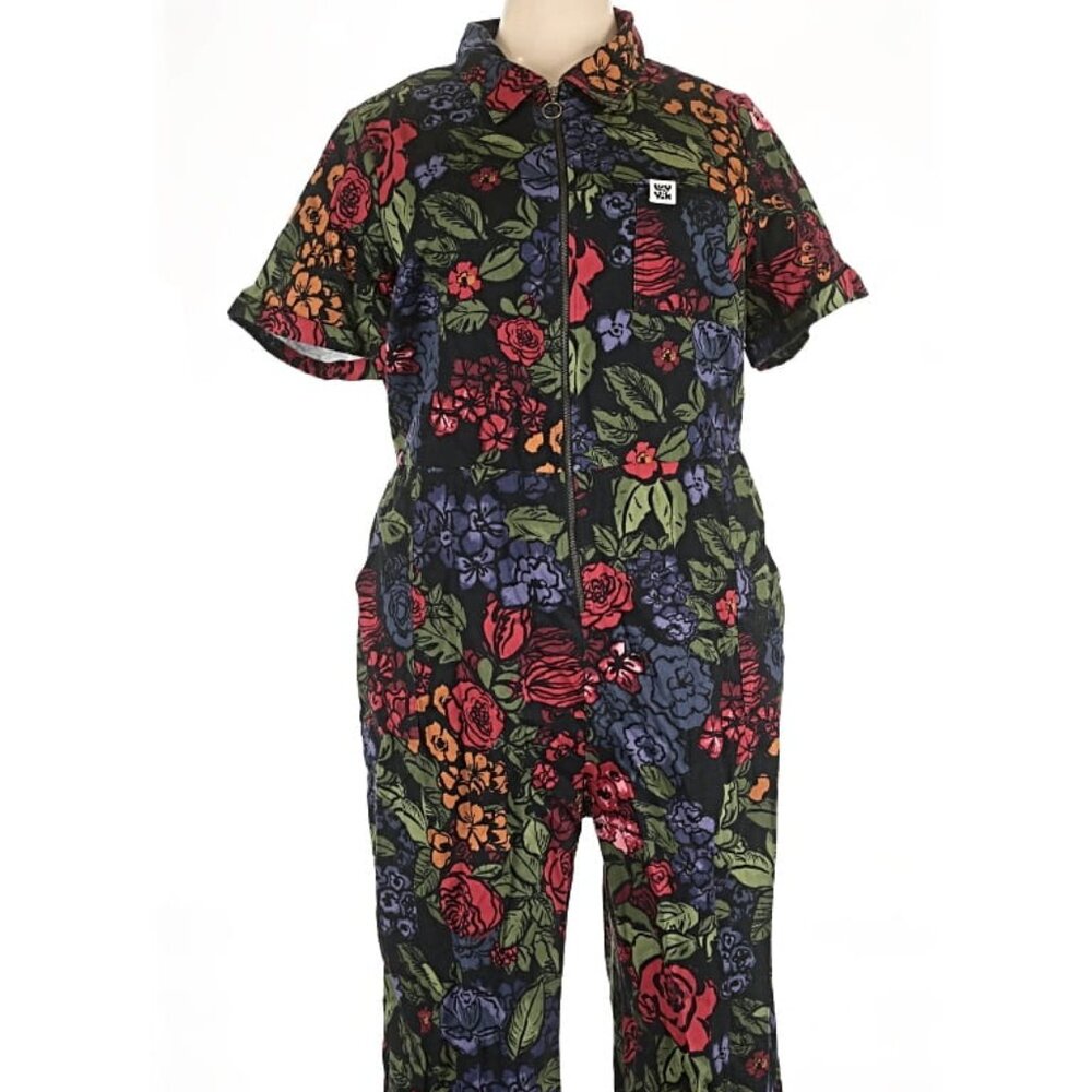 Lucy & Yak Ragan Maria Utility Floral Cropped Jumpsuit - Picture 3 of 5